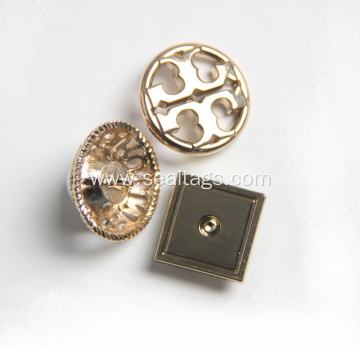 Mushroom Shape Button Alloy Metal Buttons for Garments